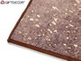 Giftdecor Tapis Marron 150x100 cm avec Taches Dorées (Set de 9)