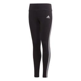 Leggings de Sport pour Enfants Adidas Cotton 3 Bandas Girl Noir L