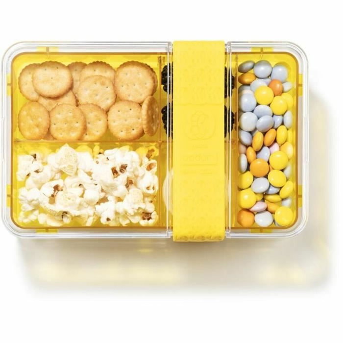 Bodum Bistro Lunch box compartimentée avec couverts - Jaune Bodum Bistro Lunch box compartimentée avec couverts - Jaune