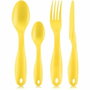Bodum Bistro Lunch box compartimentée avec couverts - Jaune