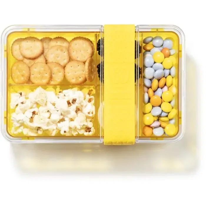 Bodum Bistro Lunch Box avec Compartiments et Couverts - Boîte Repas Récupérable pour Sandwich, Salade, Fruits - Jaune Pandone, Sans BPA, Lavable au Lave-Vaisselle Bodum Bistro Lunch Box avec Compartiments et Couverts - Boîte Repas Récupérable pour Sandwich, Salade, Fruits - Jaune Pandone, Sans BPA, Lavable au Lave-Vaisselle