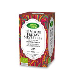 ARTEMIS BIO Thé Vert aux Fruits des Bois, 20 sachets