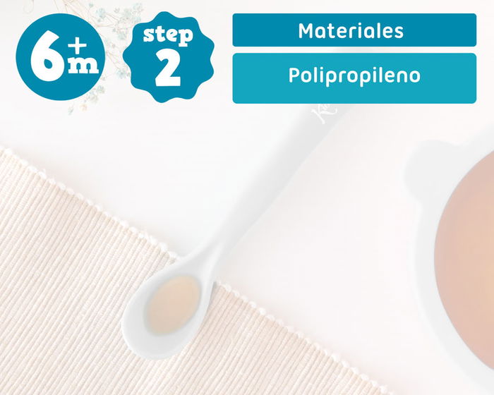 KioKids Grande Cuillère pour Bébé Gris, Capacité Extra, Alimentation Facile, Ergonomique, +6 Mois, Polipropylène KioKids Grande Cuillère pour Bébé Gris, Capacité Extra, Alimentation Facile, Ergonomique, +6 Mois, Polipropylène