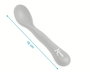 KioKids Grande Cuillère pour Bébé Gris, Capacité Extra, Alimentation Facile, Ergonomique, +6 Mois, Polipropylène