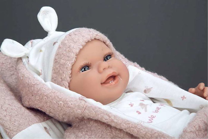 Muñecas Arias Colin Rosa - Poupée d'anxiété lestée avec coussin, 40 cm, âge minimum 3 ans