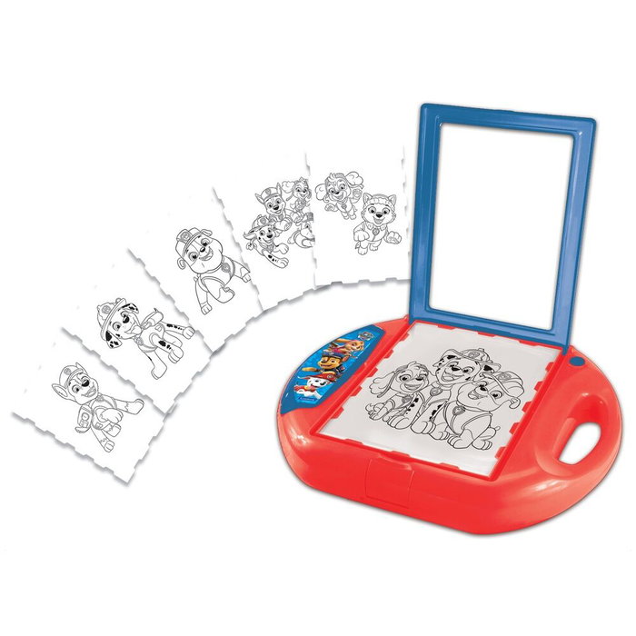 LEXIBOOK Projecteur de dessin Paw Patrol - Projecteur luminuex pour enfants +3 ans avec 10 motifs, 4 tampons, 1 feutre et papier - Jouet éducatif de dessin