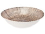Vessia Assiette Creuse Porcelaine 21 cm Marron Motif Explosion (Set de 24)