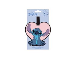Cerdá Étiquette de voyage Stitch unique - Étiquette personnalisable rose pour bagages et valises, article de voyage pour enfants à partir de 3 ans