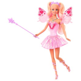 Barbie Poupée Fée avec Ailes et Tenue à Changement de Couleur