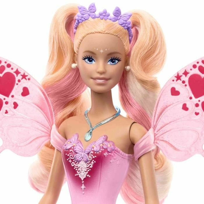 Barbie Poupée Fée avec Ailes et Tenue à Changement de Couleur
