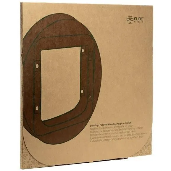 Sureflap Adaptateur de montage grand modèle (marron) Sureflap Adaptateur de montage grand modèle (marron)