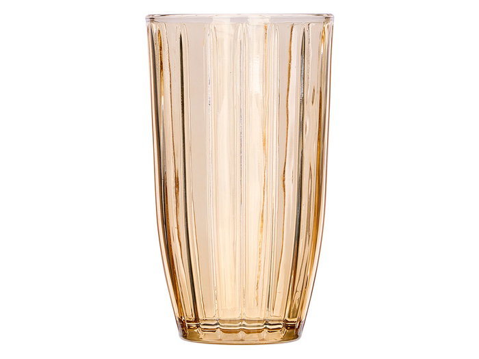 Vivalto Verre Haut Rayé Ambré 440 ml 8x14x8 cm (Set de 24)