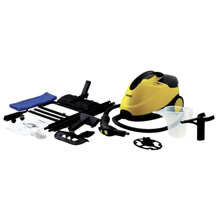 H.Koenig NV6200 Nettoyeur Vapeur 4 bars, Capacité 1.5 L, Autonomie 45 min - Élimine Acariens et Bactéries