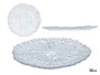 VIVALTO Plat bas bleu 32 cm en cristal, lot de 12