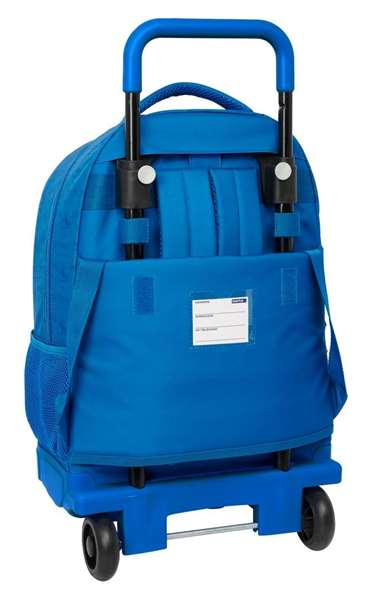 Safta Mochila avec roues compacte extrable Superman, Sac a dos 33x45x22 cm pour enfant a partir de 3 ans