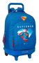 Safta Mochila avec roues compacte extrable Superman, Sac a dos 33x45x22 cm pour enfant a partir de 3 ans