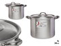 Kinvara Marmite en Aluminium 24 cm 8 L - Compatible Gaz, Four et Lave-vaisselle (Set de 6)