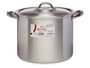 Kinvara Marmite en Aluminium 24 cm 8 L - Compatible Gaz, Four et Lave-vaisselle (Set de 6)