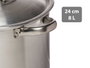 Kinvara Marmite en Aluminium 24 cm 8 L - Compatible Gaz, Four et Lave-vaisselle (Set de 6)