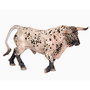 DEQUBE Replique Toro Bravo Ensabanado Trotant - Figurine animale peint à main détaillée +3 ans, collection de 20 taureaux