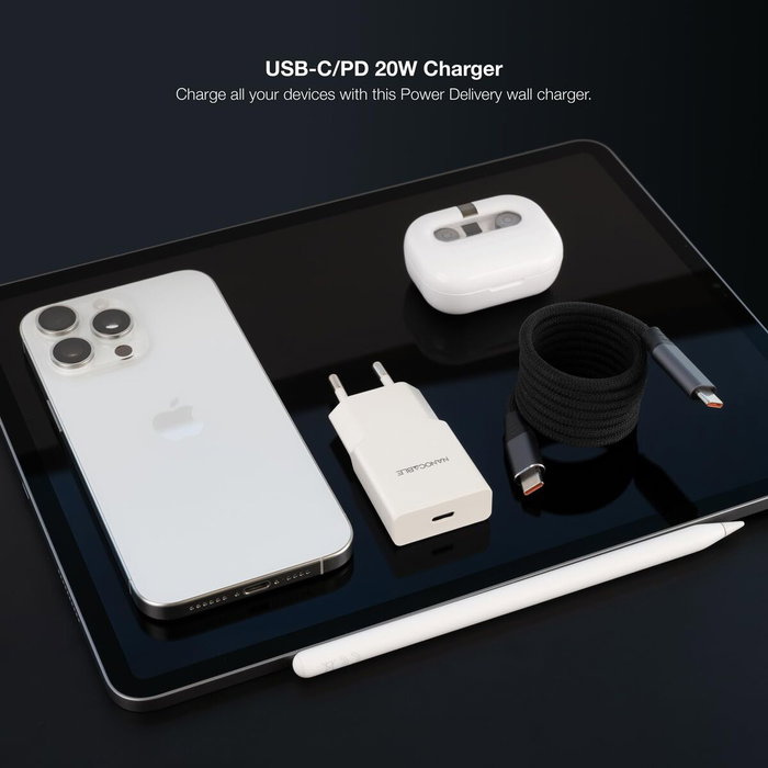 Chargeur mural NANOCABLE 10.10.2021 Blanc 20 W