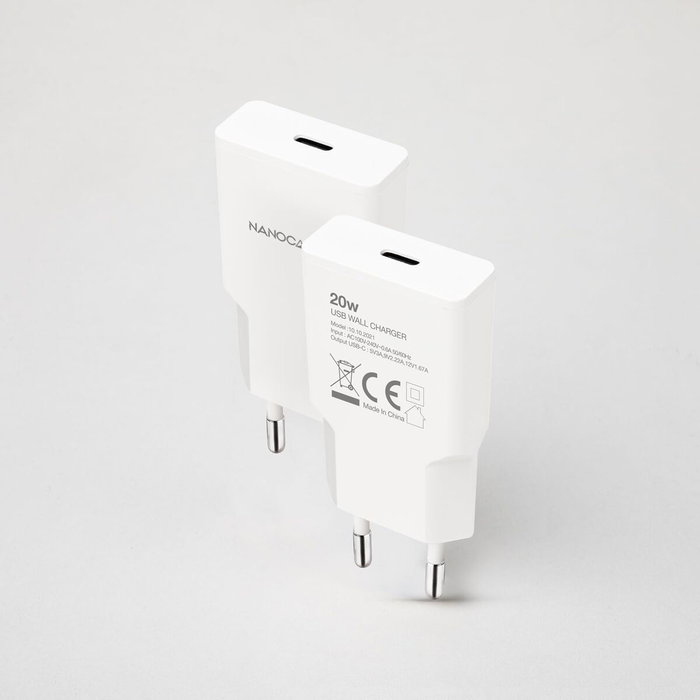 Chargeur mural NANOCABLE 10.10.2021 Blanc 20 W