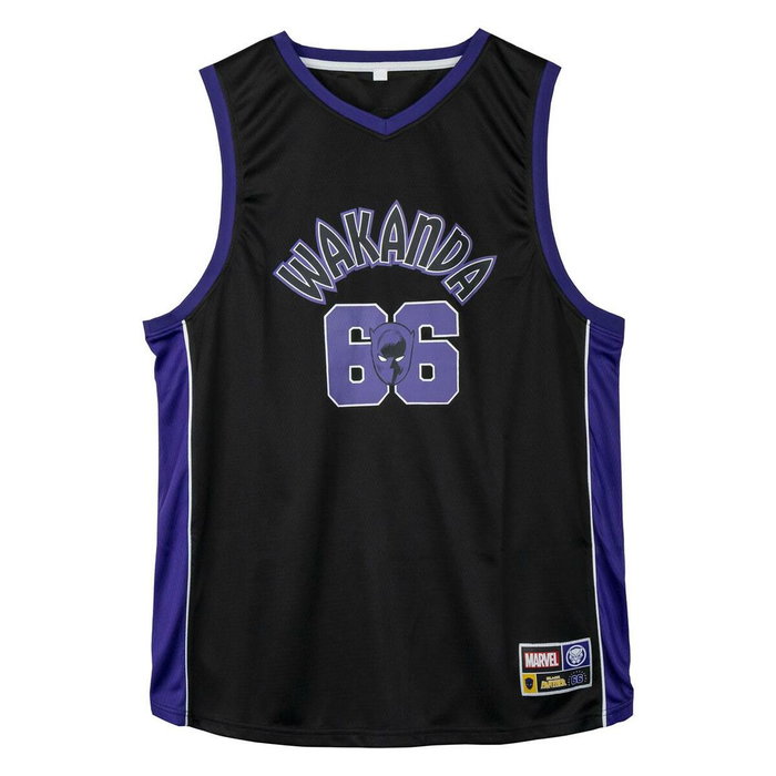 Marvel T-shirt de basket Noir Unisexe XS Marvel T-shirt de basket Noir Unisexe XS