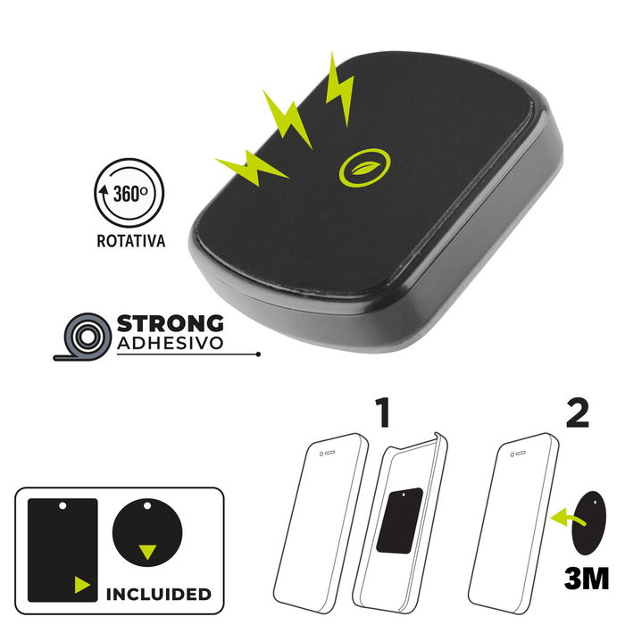 Support de voiture Muvit Noir