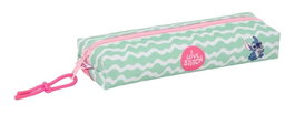 Safta Portatodo Rectangular avec élastique 22 cm Stitch "Ice Cream" - Boîte de rangement pour enfants, 22 x 4 x 7 cm