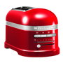 Kitchenaid 5KMT2204 ECA - Grille-pain 2 tranches extra-large rouge, capteur thermique électronique et minuterie LED