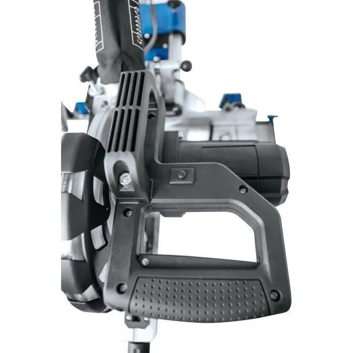 Scheppach Scie à onglet radiale HM254 255 mm 2000 W avec 2 lames carbure (48 et 60 dents) pour bois dur, bois tendre et plastiques