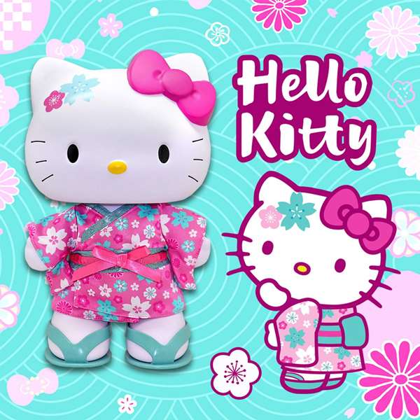 Famosa Figure Hello Kitty Kimono Articulée - 33 cm avec 5 Points d'Articulation