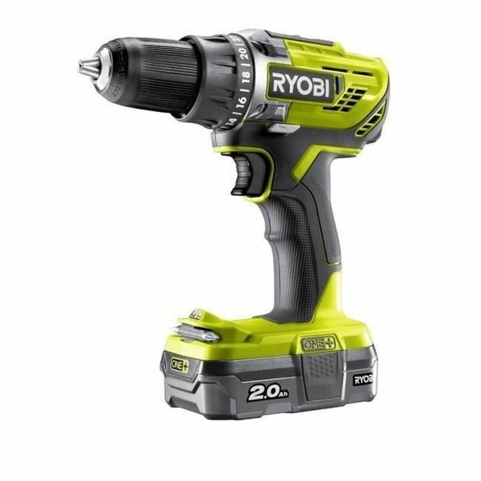 Ryobi Perceuse-visseuse 18V ONE+ 50 Nm Mandrin 13 mm avec batterie 2 Ah Ryobi Perceuse-visseuse 18V ONE+ 50 Nm Mandrin 13 mm avec batterie 2 Ah