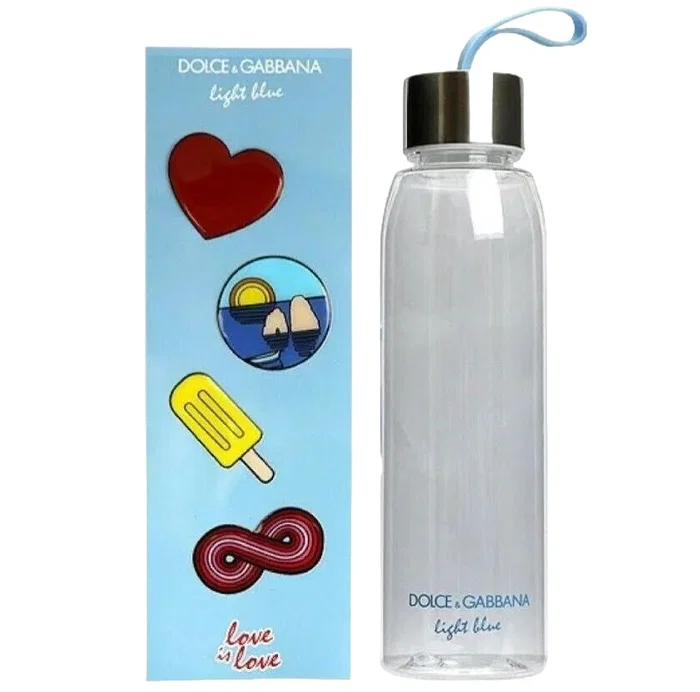 Dolce & Gabbana Light Blue Love Is Love Bouteille d'eau en verre Dolce & Gabbana Light Blue Love Is Love Bouteille d'eau en verre