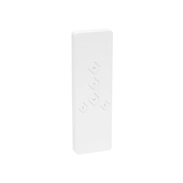 Superrollo ST115-2 Télécommande 5 canaux pour volets roulants - Pilote jusqu'à 20 moteurs tubulaires - 3680W 16A - Portée 30m - Blanc