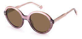 Polaroid PLD-4114-S-X-5KC Lunettes de soleil Rose et Marron