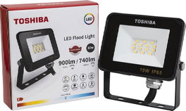 TOSHIBA Projecteur LED 10W 6500K IP65 - Noir