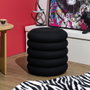 Home Deco Factory Pouf de rangement Atom Noir
