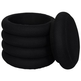 Home Deco Factory Pouf de rangement Atom Noir