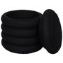 Home Deco Factory Pouf de rangement Atom Noir