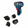 Bosch Professional GSR 12V-35 FC Flexiclick Perceuse-visseuse sans batterie avec 4 adaptateurs et L-BOXX
