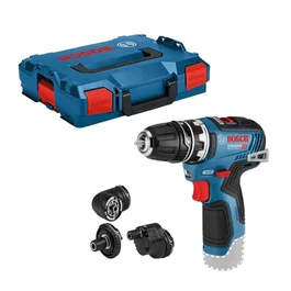 Bosch Professional Perceuse-visseuse sans batterie GSR 12V-35 FC Flexiclick avec 4 adaptateurs FlexiClick, L-BOXX 06019H3003