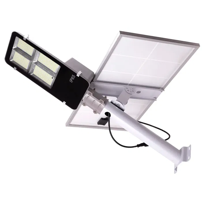 Phare LED Solaire avec Télécommande, Dimmable - Panneau 6V 300W, Batterie 3,2V 30000mAh - Éclairage Extérieur Puissant et Autonome