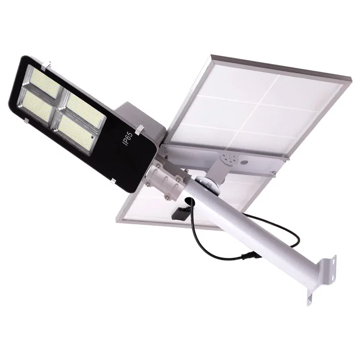 Phare LED Solaire avec Télécommande, Dimmable - Panneau 6V 300W, Batterie 3,2V 30000mAh - Éclairage Extérieur Puissant et Autonome