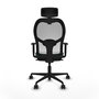 Piqueras y Crespo Chaise de Bureau Jorquera - Vert Bouteille et Blanc