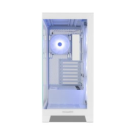 Nox Hummer Glock Boîtier PC Gaming Midi Tower Blanche, Panneau Cristal Trempé, 4 Ventilateurs ARGB 120mm, USB 3.0/Type-C
