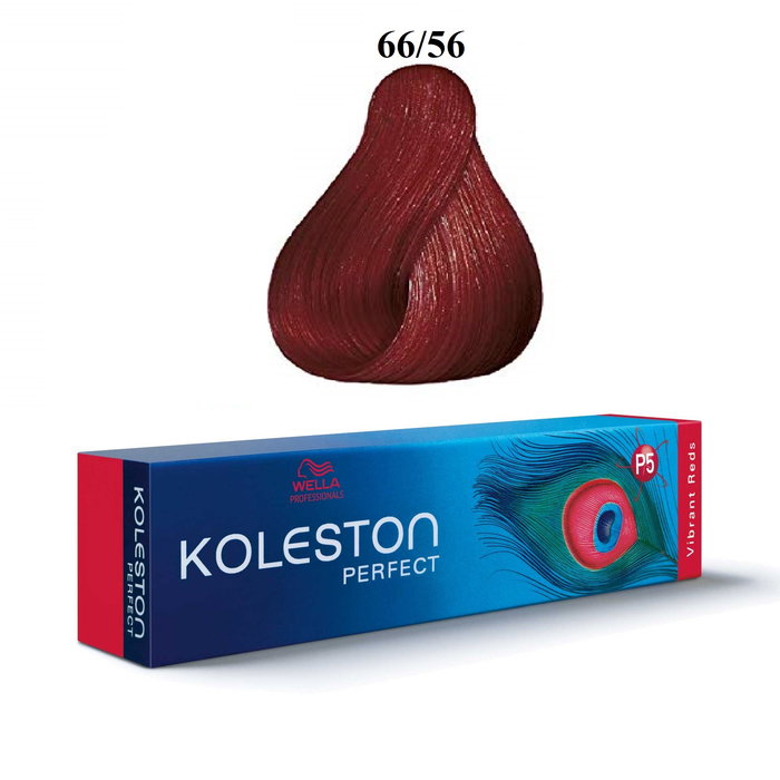 Wella Professionals Koleston Perfect - Teinture capillaire permanente 66/56 (Châtain chaud doré intense) - 60 ml - Coloration pour cheveux Wella Professionals Koleston Perfect - Teinture capillaire permanente 66/56 (Châtain chaud doré intense) - 60 ml - Coloration pour cheveux