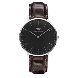 Daniel Wellington DW00100134 avec bracelet en cuir marron