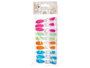 Arte Regal Lot de 10 Pinces en Silicone pour Artisanat 9x24x4cm Multicolore (Set de 24)