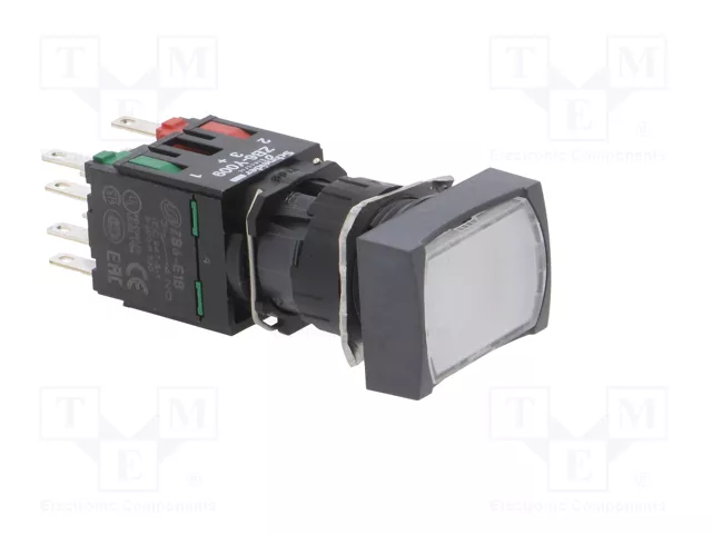 SCHNEIDER ELECTRIC Bouton-poussoir Harmony XB6 16mm NC + NO Blanc